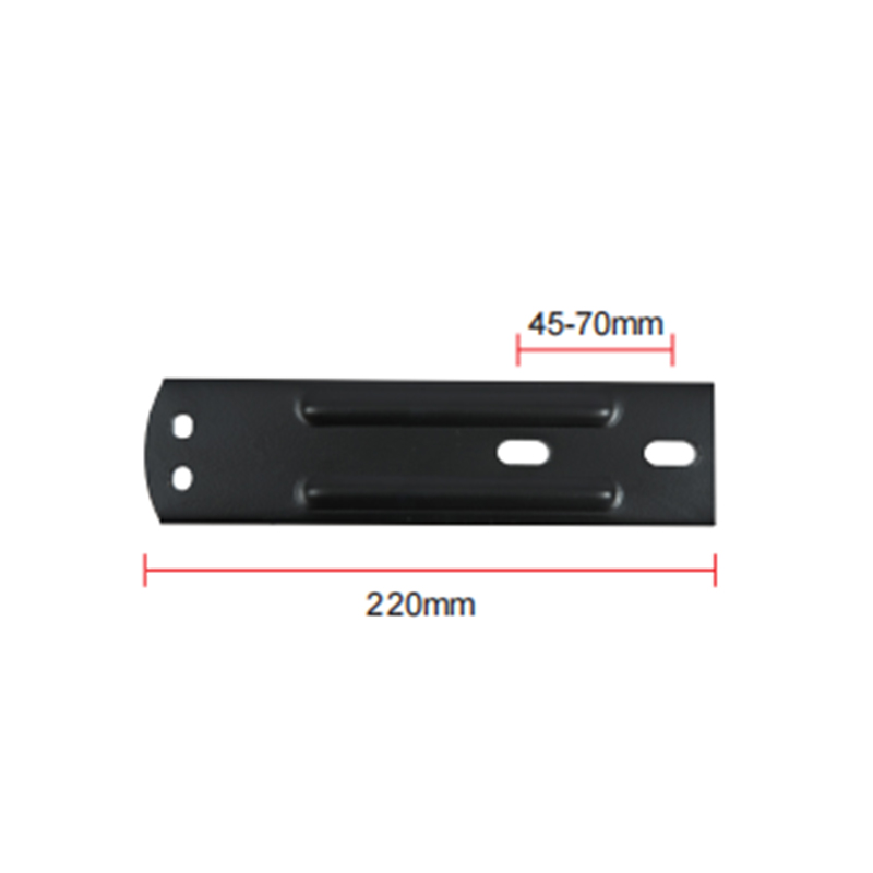 Pangkalan plat keluli tertanam 504.8g untuk pemasangan handrail, reka bentuk dua lubang a-05