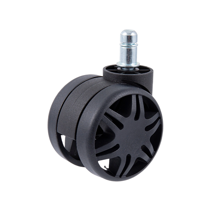 Roda Kereta Hitam Aksesori Caster Universal untuk kerusi pejabat