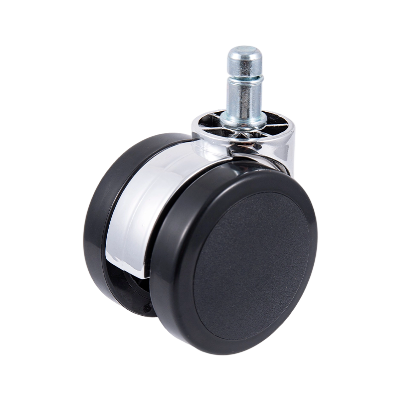 60/32 Roda PU Hitam Elektroplated, Kerusi Permainan, Pengerusi Mesh Aksesori Caster Universal