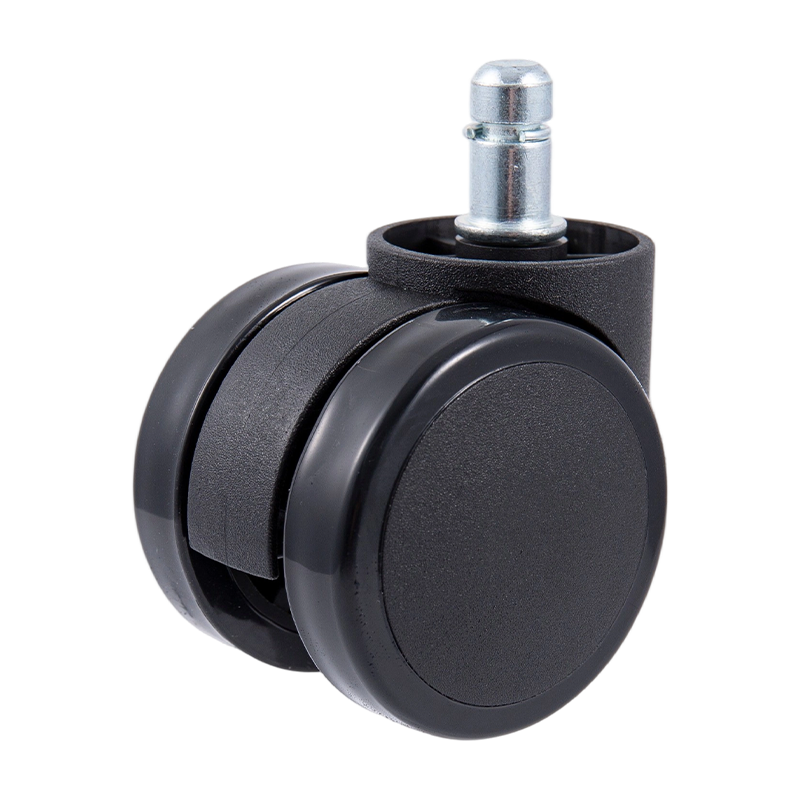Aksesori Caster Universal untuk kerusi pejabat, kerusi permainan dan kerusi mesh, 60/32 aksesori roda PU hitam