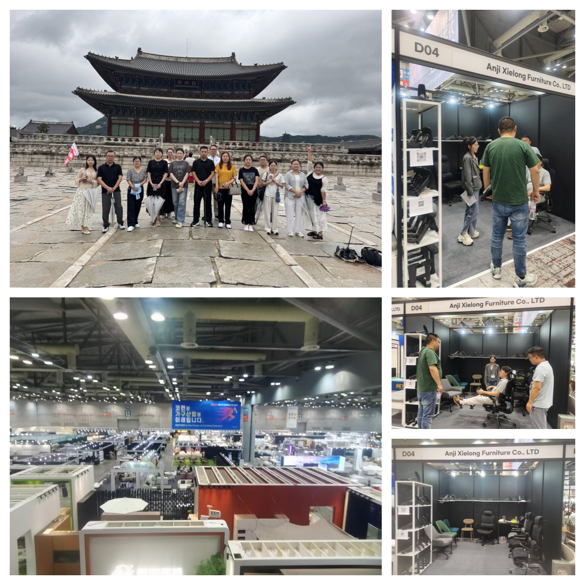 Anji Xielong Furniture membuat penampilan yang indah di Pameran Perabot Antarabangsa Korea ke -33